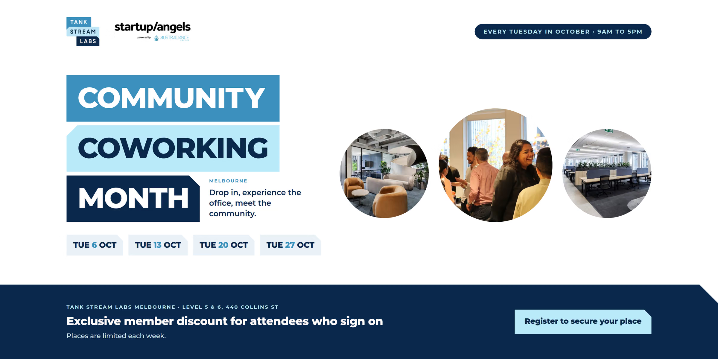 Community CoWorking Month at TSL Melbourne