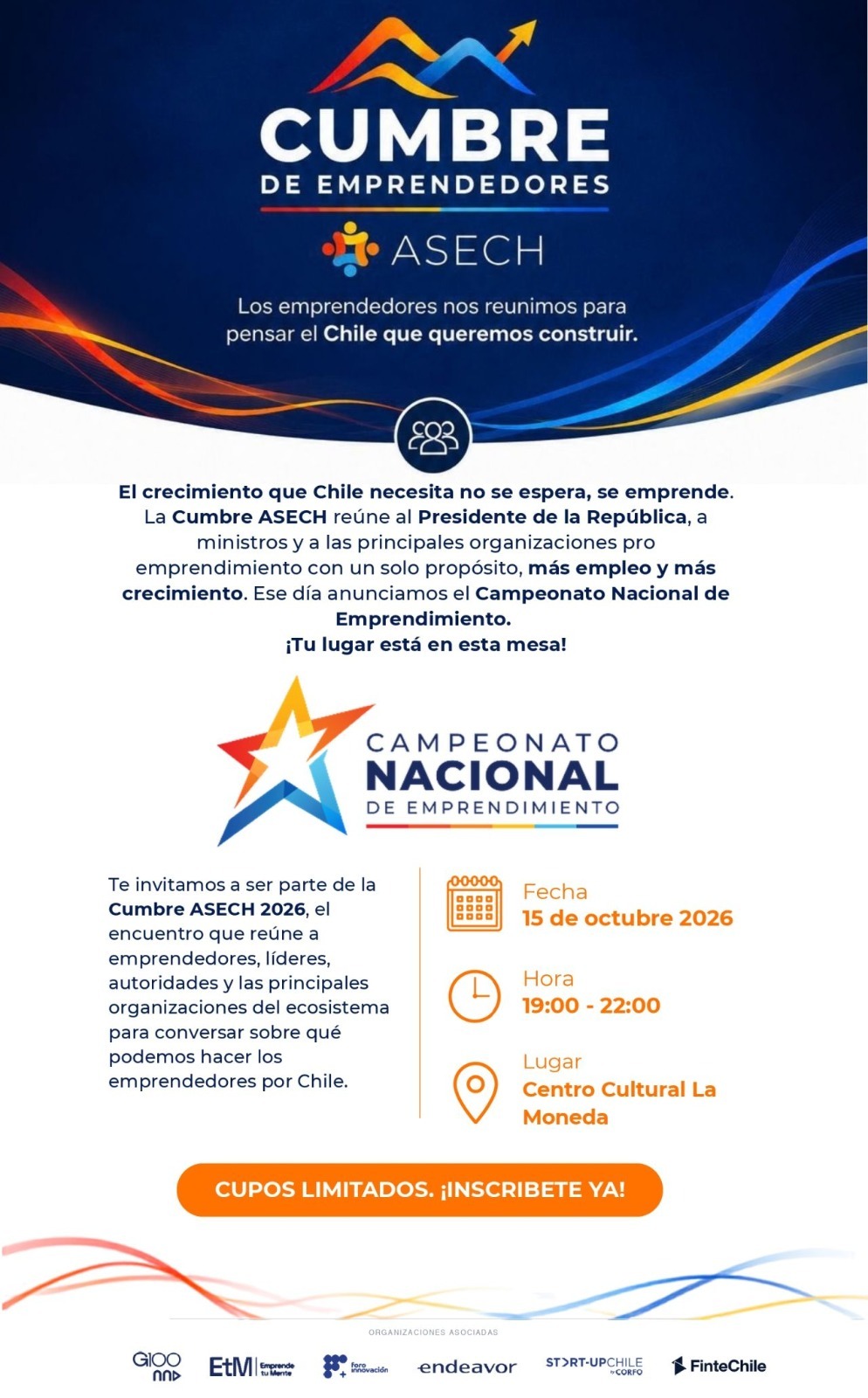 Cumbre ASECH 2026: Los emprendedores nos reunimos a construir el Chile que queremos