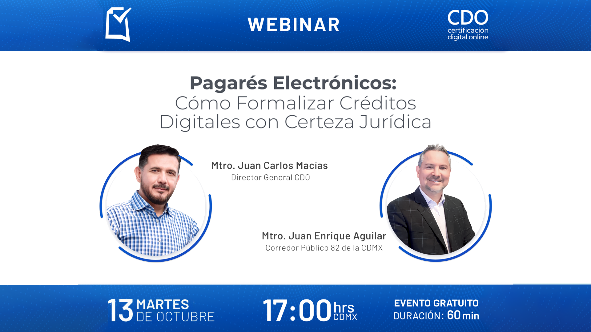 Webinar | Pagarés electrónicos: cómo formalizar créditos digitales con certeza jurídica
